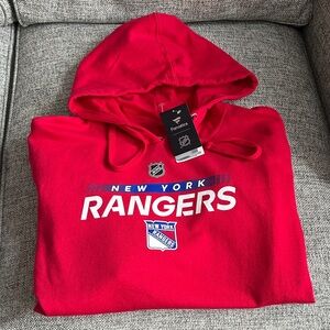 Fanatics NHL Licensed Red New York Rangers Hoodie